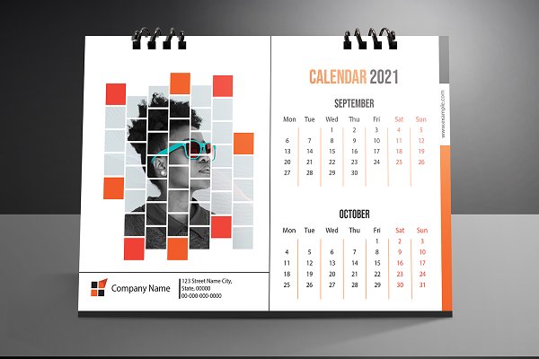 Desk Calendar 2021 | Creative Illustrator Templates