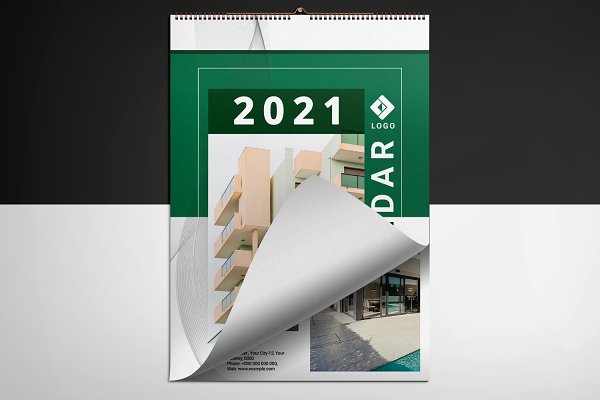 Wall Calendar 2021 | Creative Photoshop Templates