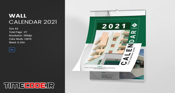 Wall Calendar 2021 | Creative Photoshop Templates