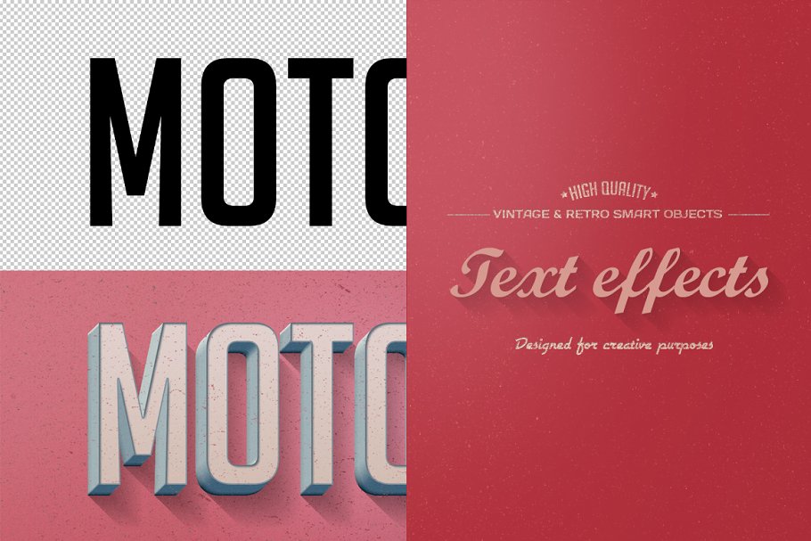Retro Vintage Text Effects | Unique Photoshop Add-Ons