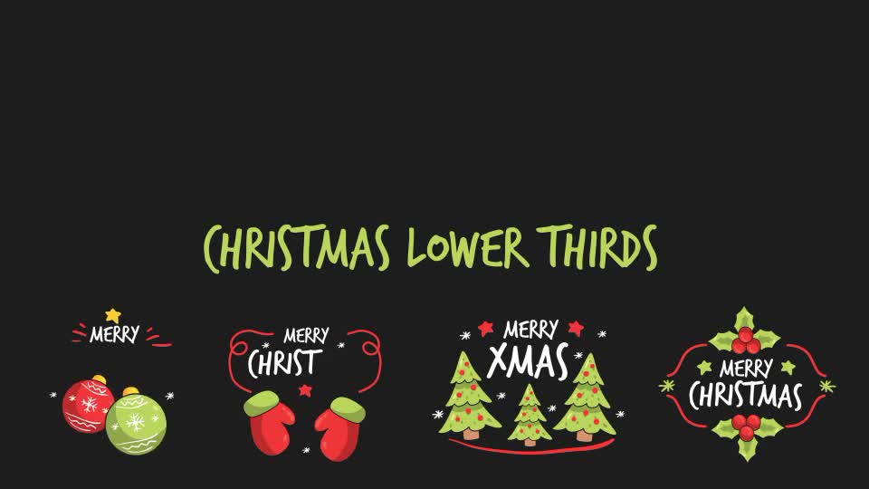  Christmas Lower Thirds 