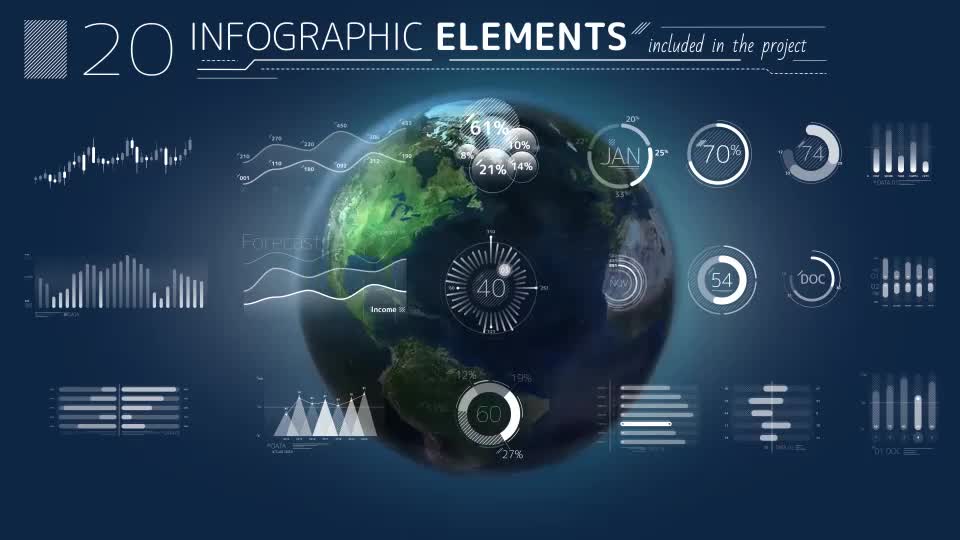  Earth Infographic Elements. 