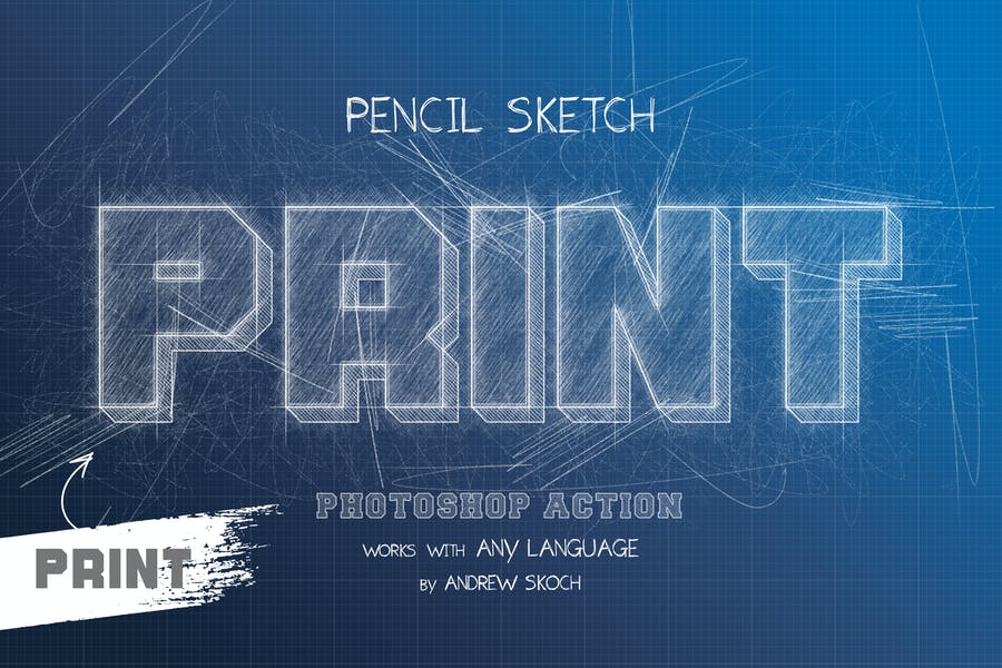 Color Pencil Sketch - Photoshop Actions