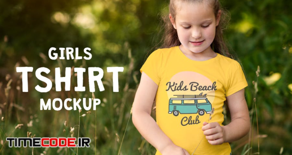 Girls T-shirt Mock-up