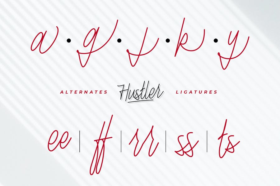Hustler - Monoline Font