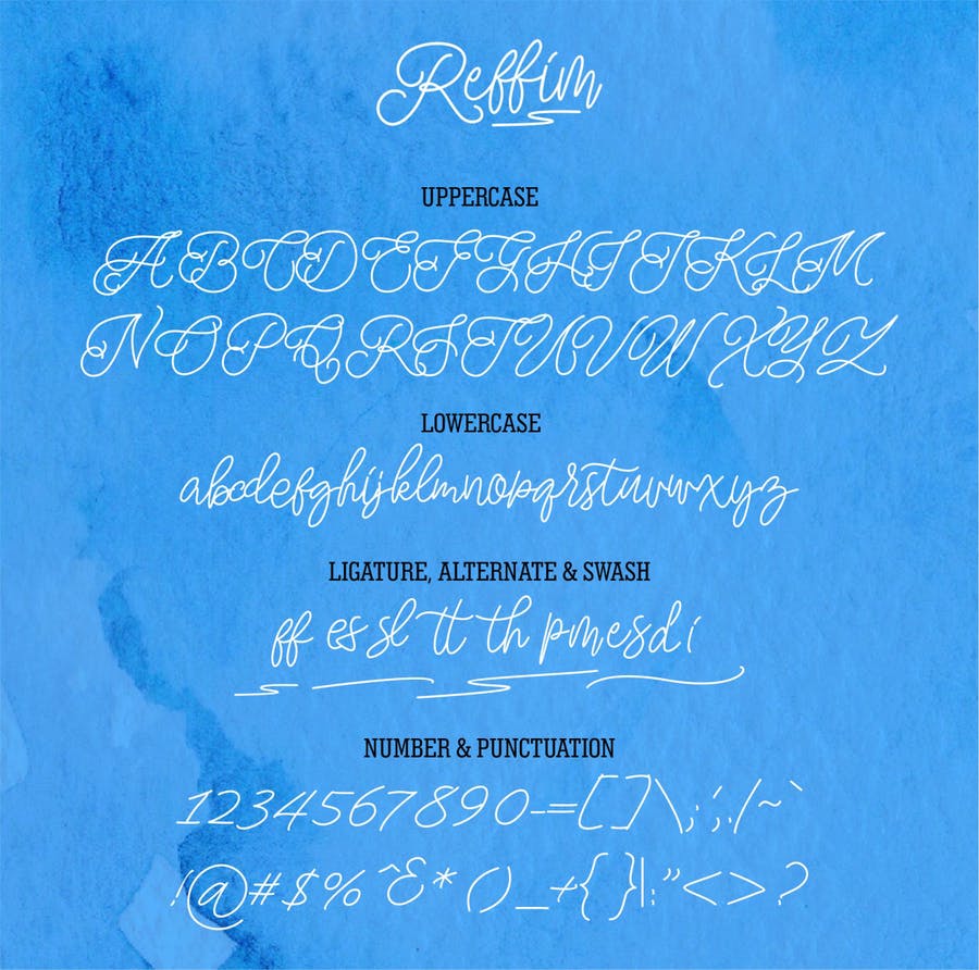 Reffim - Monoline Handwriting