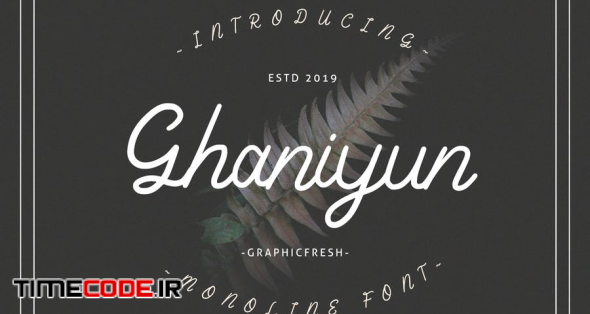 Ghaniyun Monoline Font