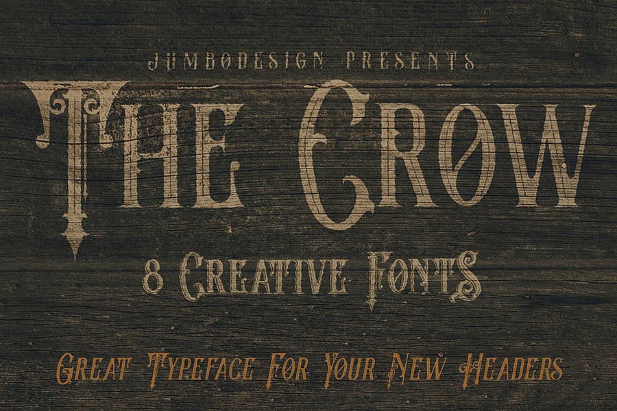 The Crow - Vintage Style Font