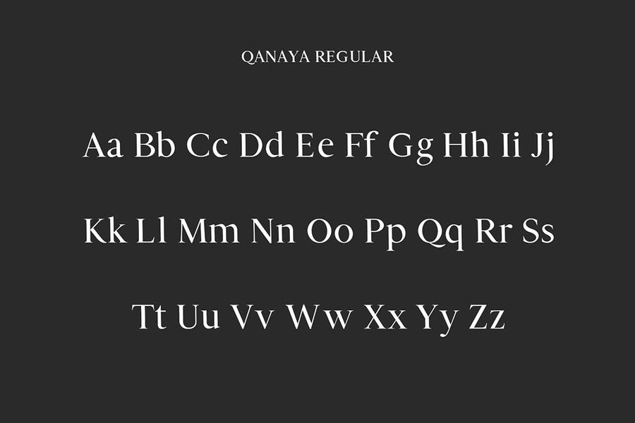 Qanaya Serif Font Family Pack