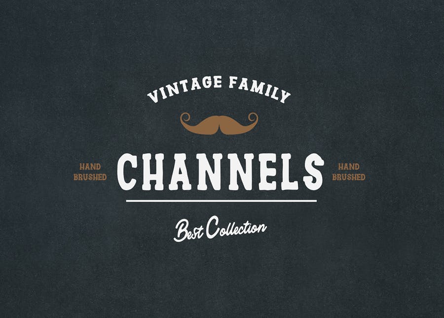 Channels Family Vintage Font