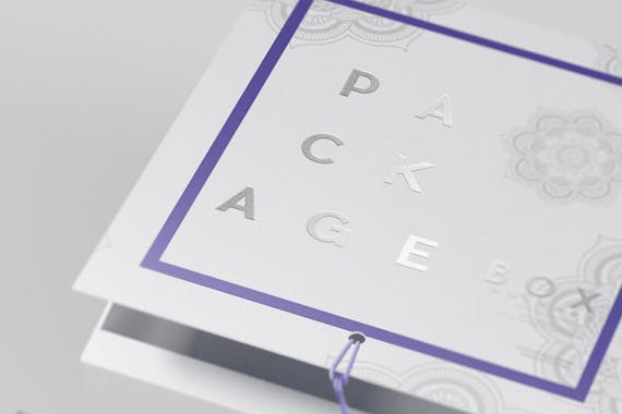 دانلود موکاپ جعبه مکعب کادویی