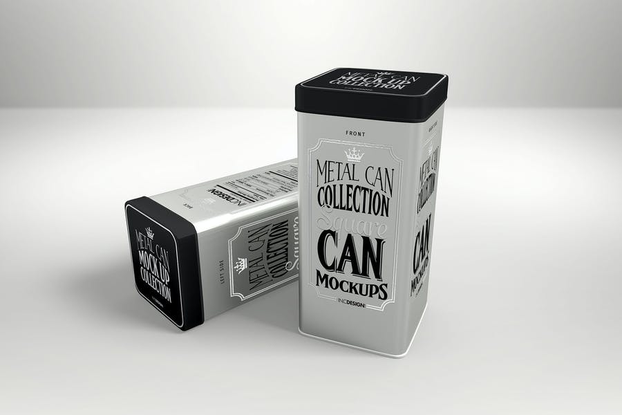 Vol. 2 Metal Can Mockup Collection
