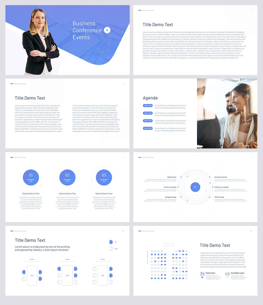 Business Conferences & Events PowerPoint Template