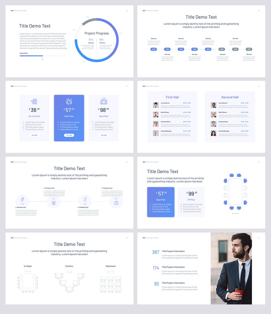 Business Conferences & Events PowerPoint Template