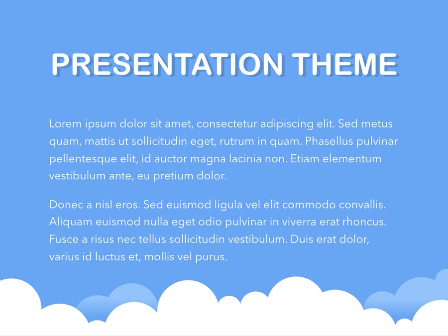 Cloudy PowerPoint Template