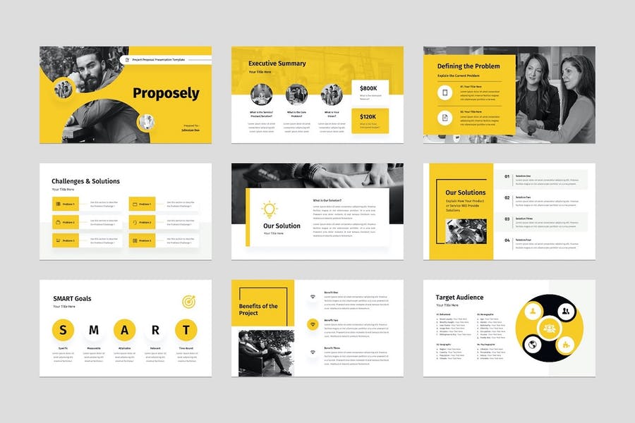 Project Proposal & Pitch Powerpoint Template
