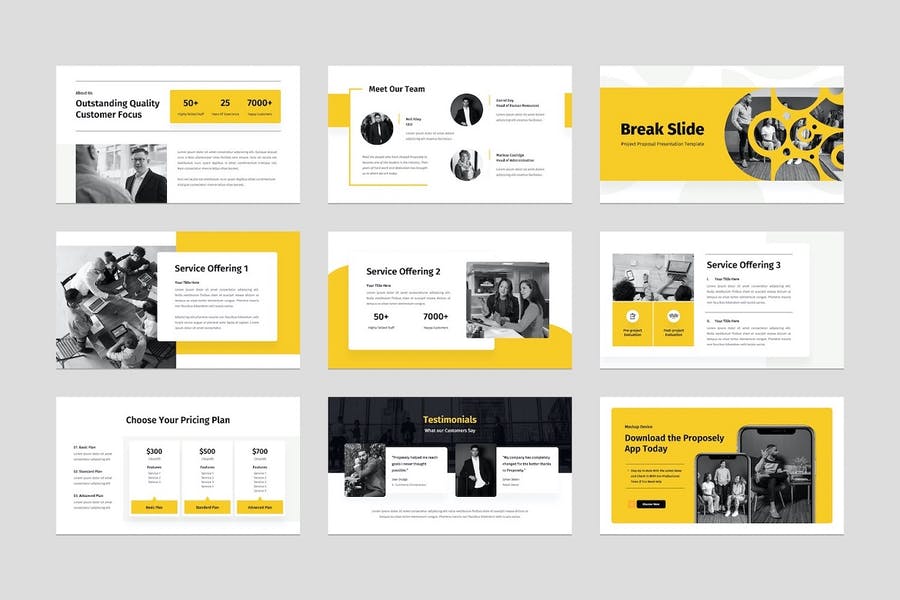 Project Proposal & Pitch Powerpoint Template