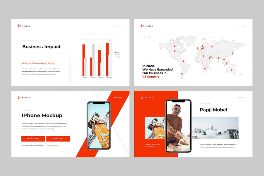 VINDEX - Business Pitch Powerpoint Template