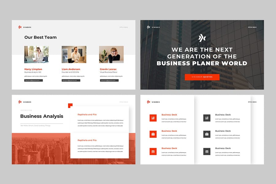 VINDEX - Business Pitch Powerpoint Template