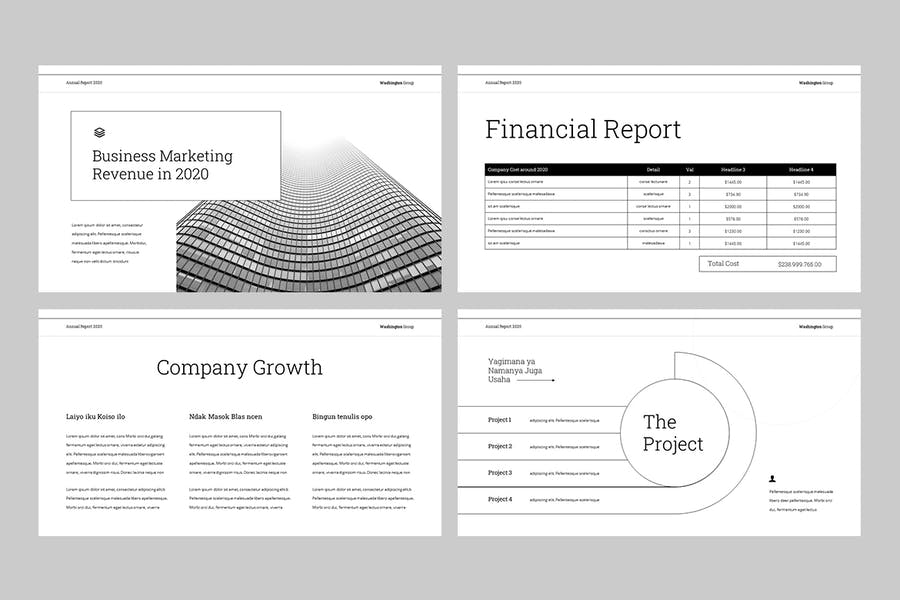 REPORT - Corporate Annual Report Powerpoint