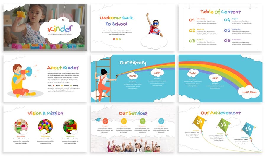 Kinder - Daycare Powerpoint Template