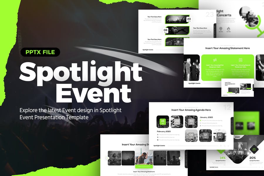 Spotlight Event Powerpoint Presentation Template