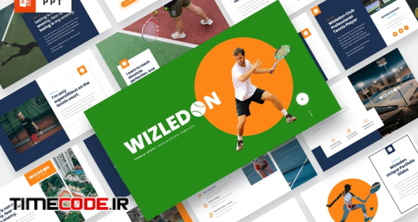 WIZLEDON - Tennis Sport Powerpoint Template