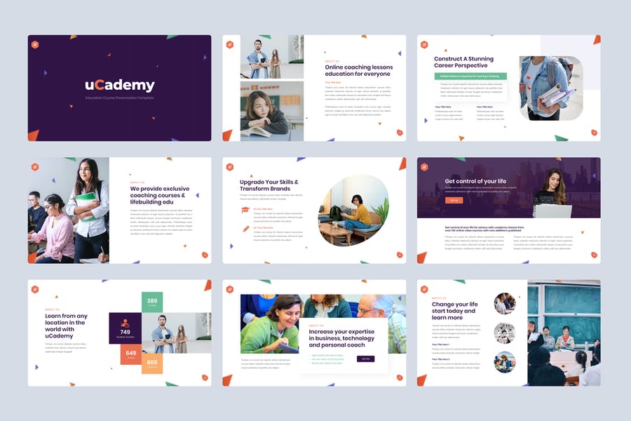 UCademy - Education Course PowerPoint Template