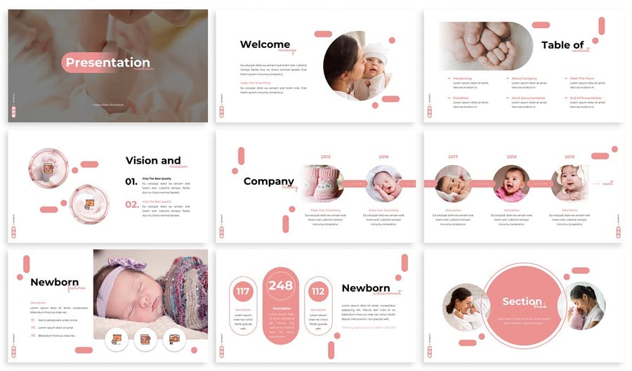 Newborn - Babyshop Google Slides Template
