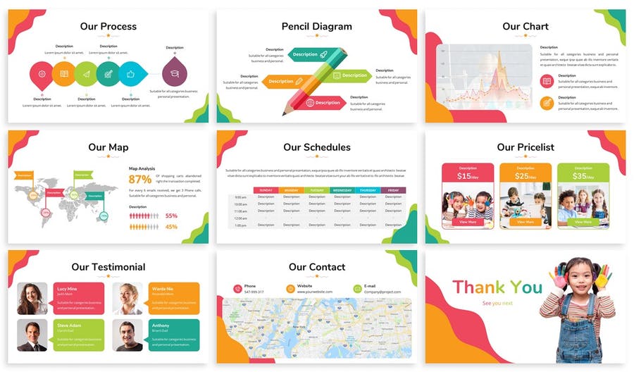 Kids Zone - Playful Google Slides Template