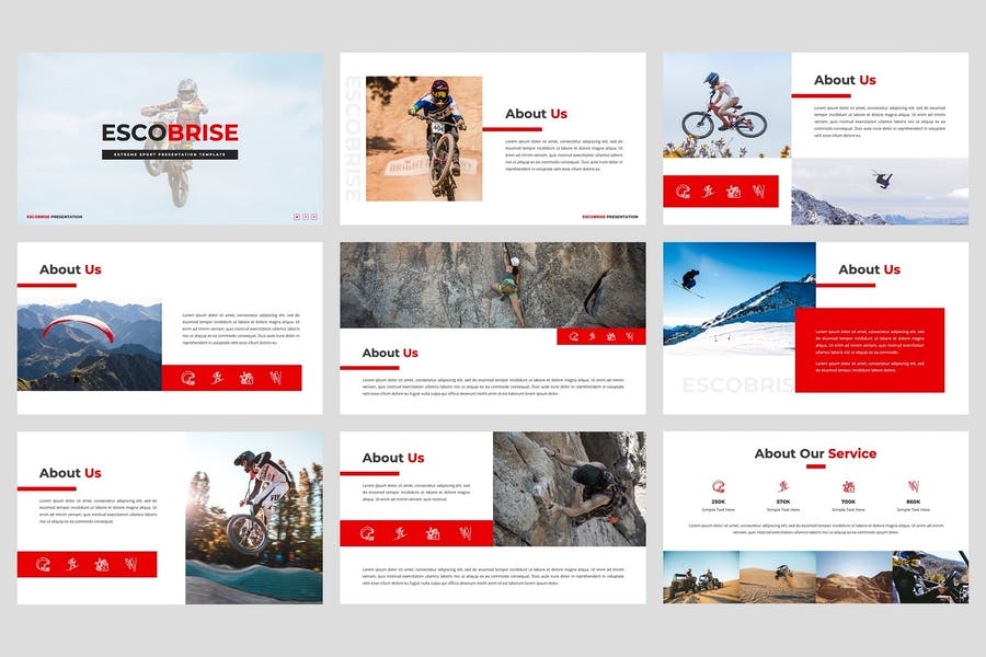 Escobrise - Extreme Sport PowerPoint Template