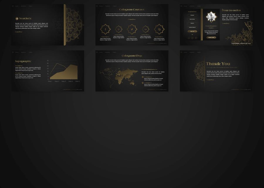 Cologram - Islamic Powerpoint Template