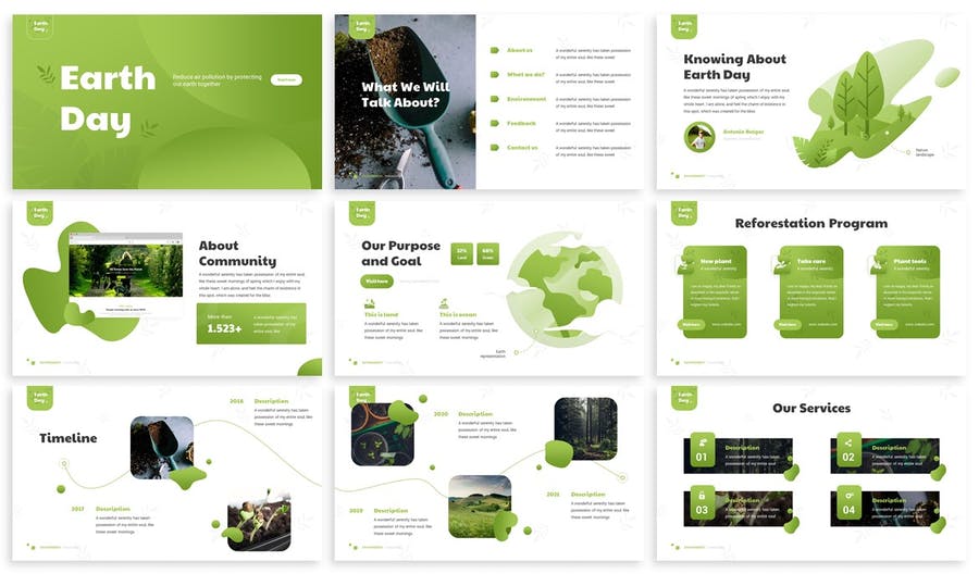 Earth Day - Environment Powerpoint Template