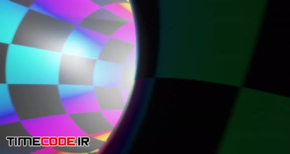 Color Chequerboard Light Tunnel Wiggle Loop