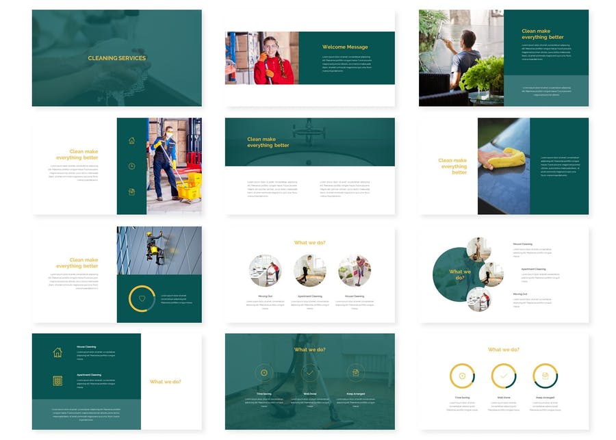 Cleaning Services Google Slides Template