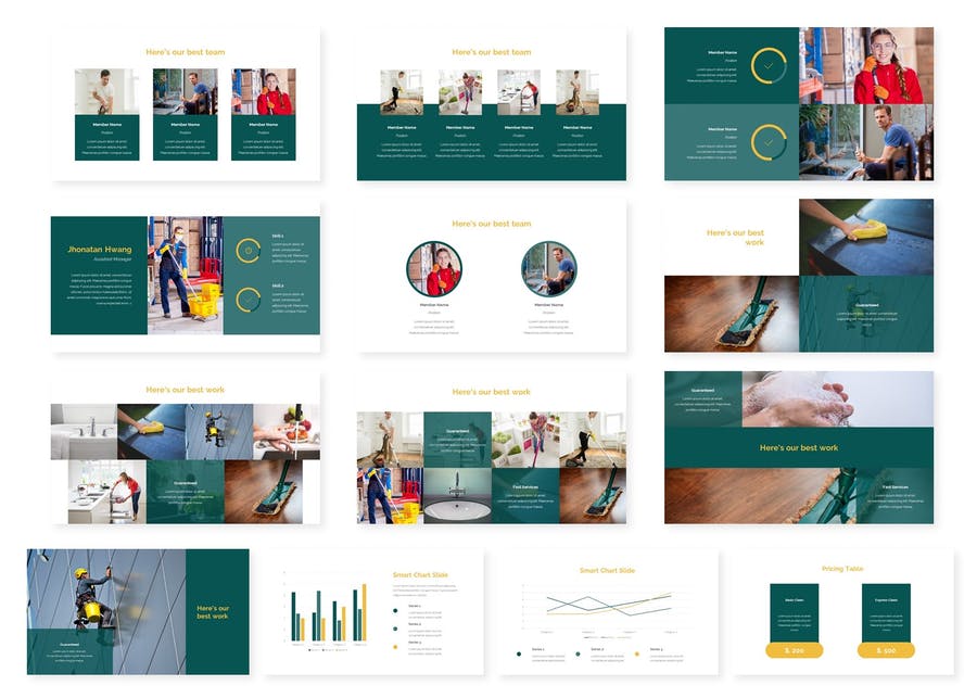 Cleaning Services Google Slides Template