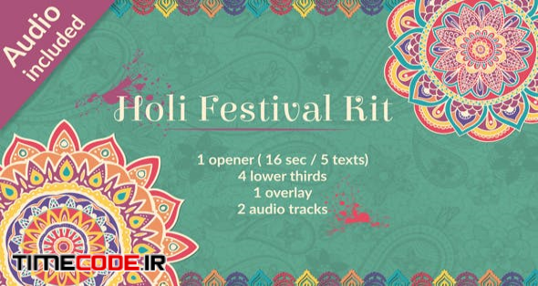  Holi Festival of Colors Kit 