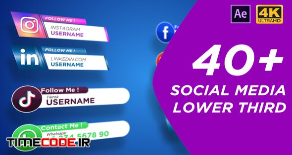  Social Media Lower Third 