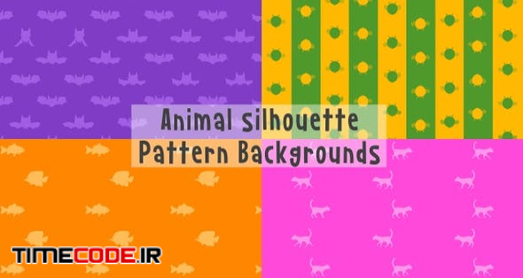 Animal Silhouette Pattern Backgrounds
