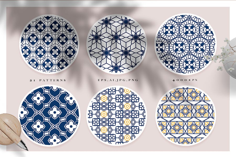 Arabic & Islamic Seamless Patterns