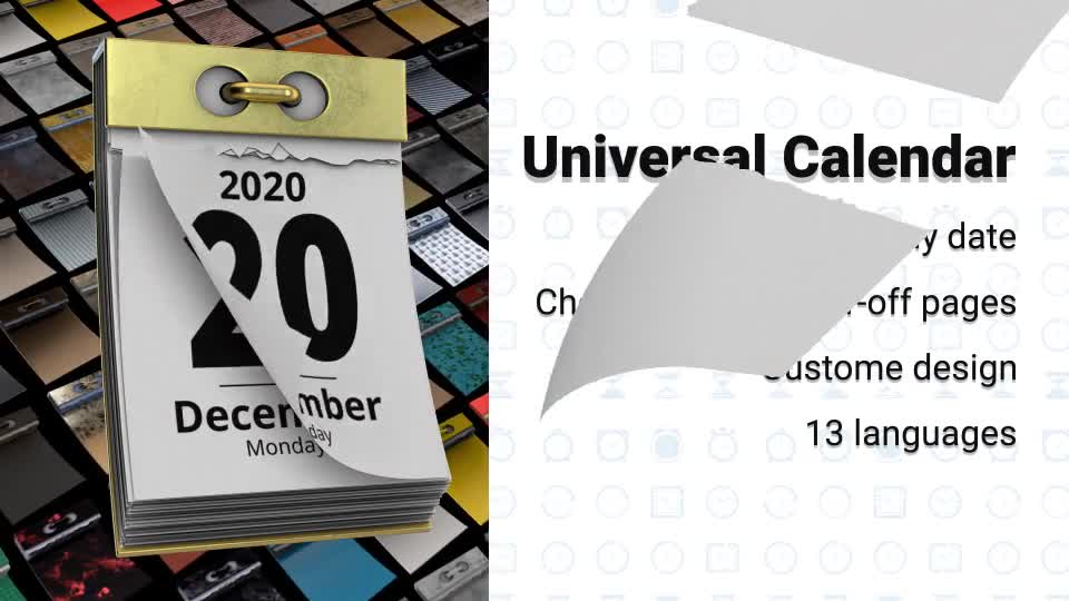  Universal Calendar 