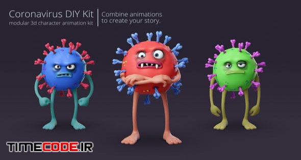  Coronavirus Character Animation DIY Kit 
