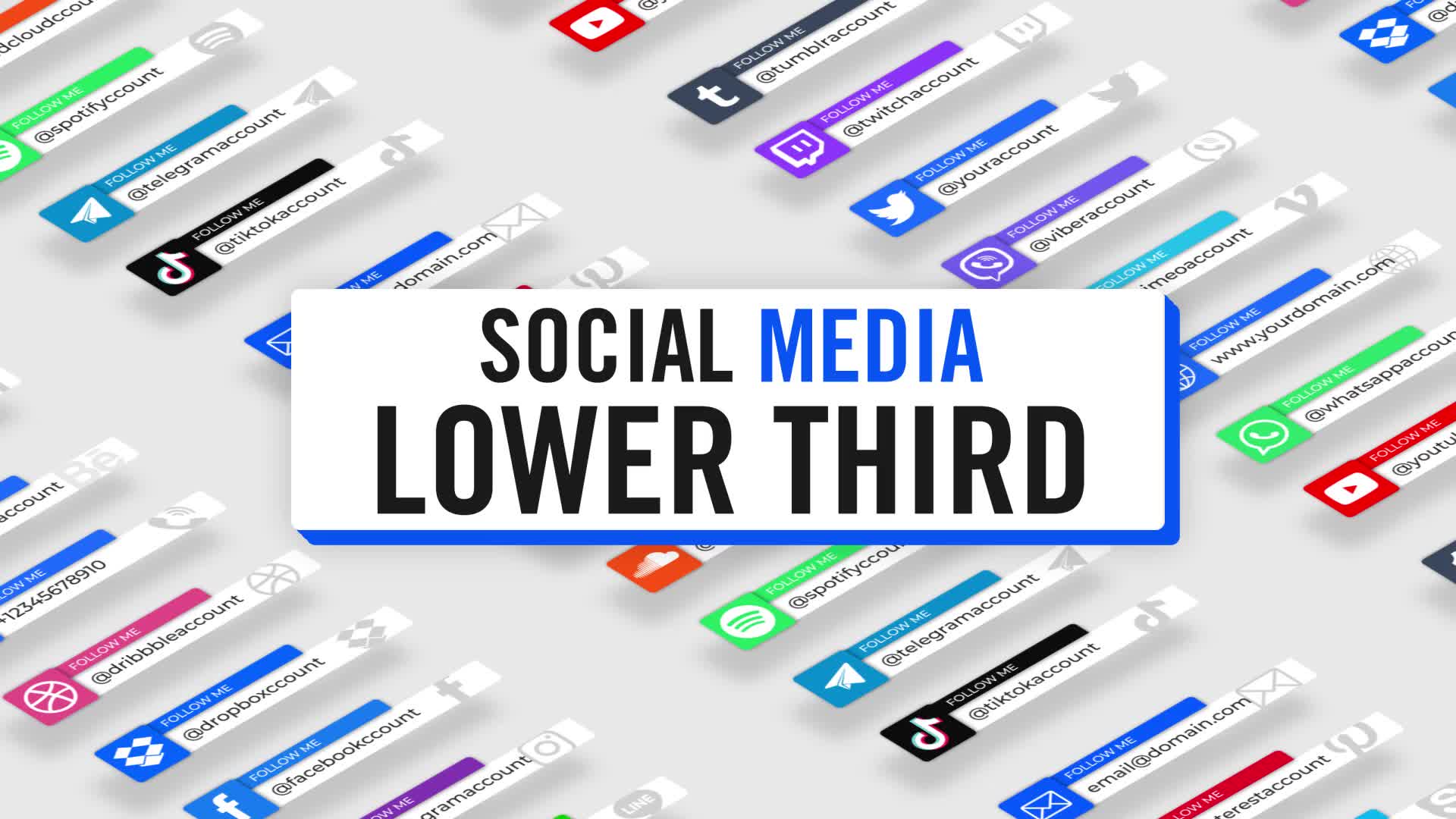  Modern Social Media Lower Thirds 