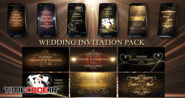  Wedding Invitation Pack 