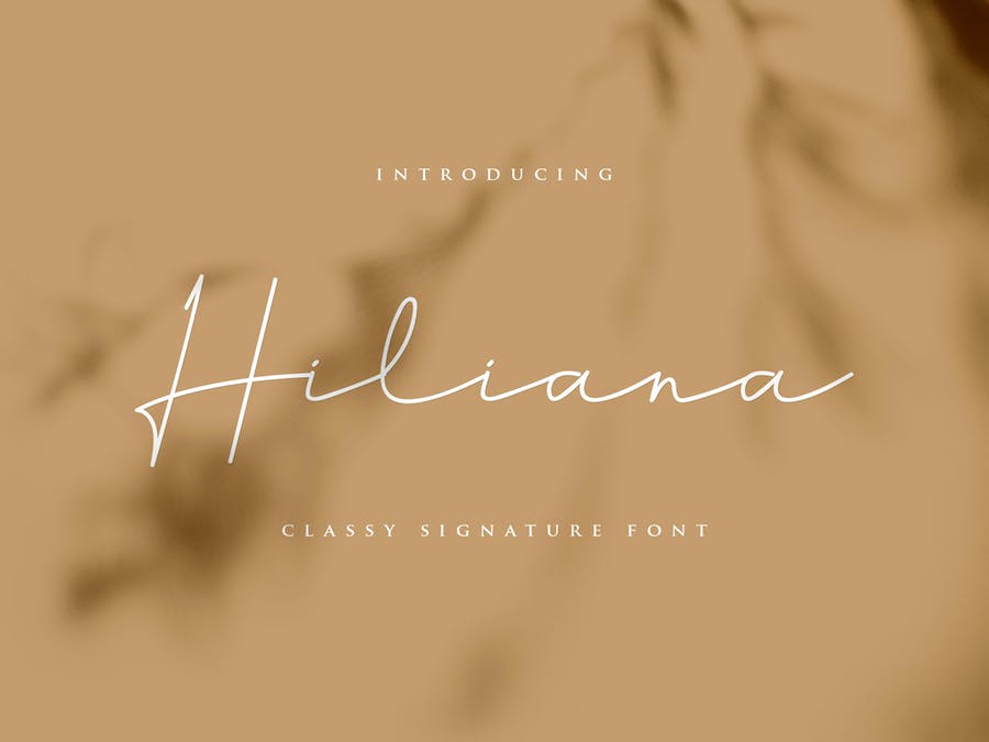 Hiliana Signature Font - Rantautemp