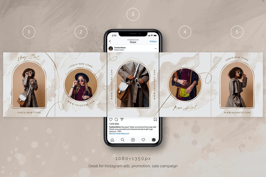 دانلود قالب آماده کرسل اینستاگرام