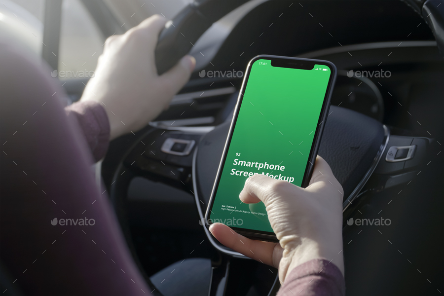 Phone Mockup Car Scenes 2
