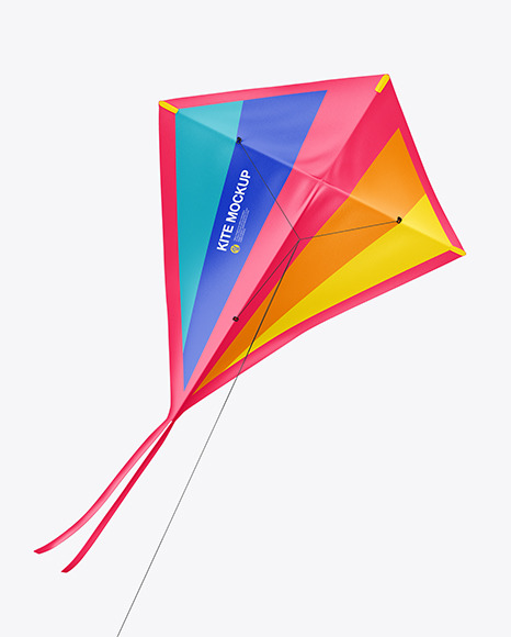 Kite Mockup in Object Mockups on Yellow Images Object Mockups