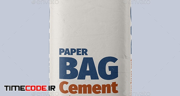 Paper Cement Bag Mockup Set