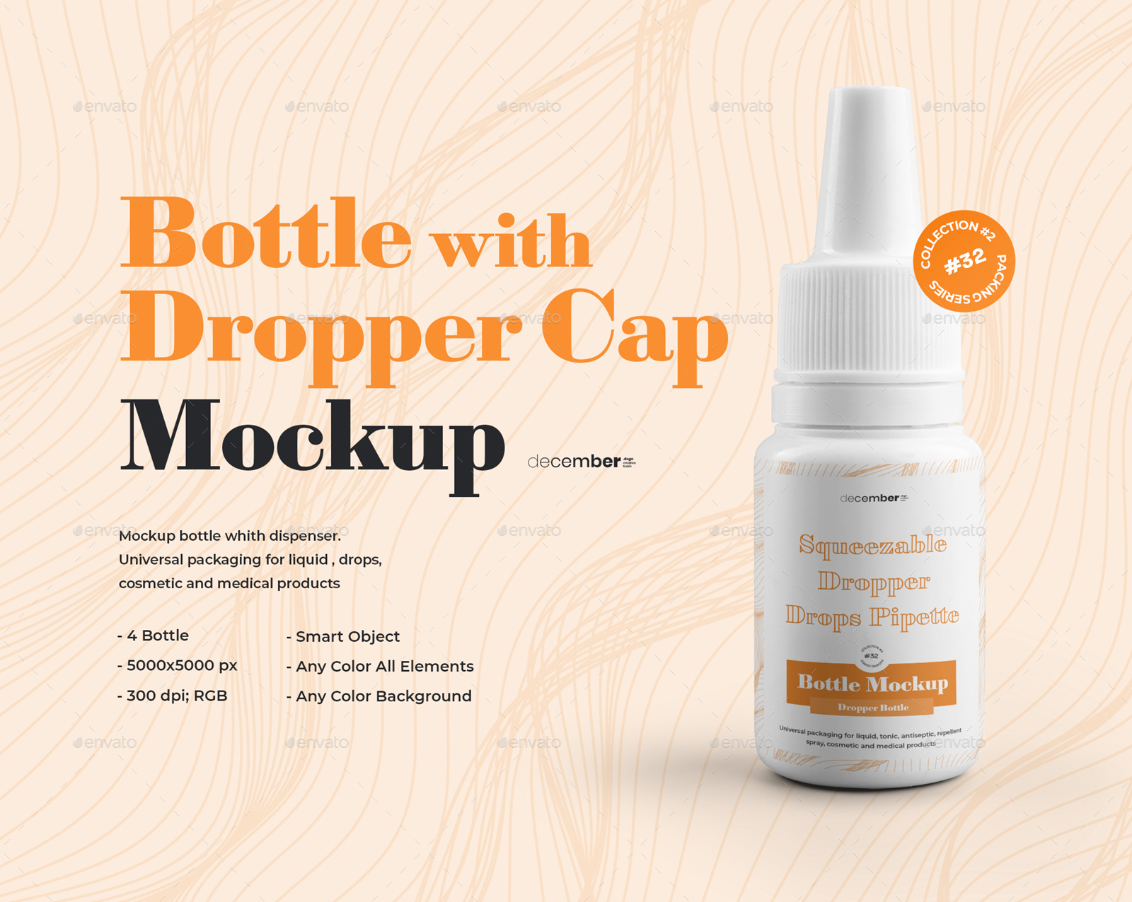 6 Mockups Dropper Bottles (ear / Eye Drops)